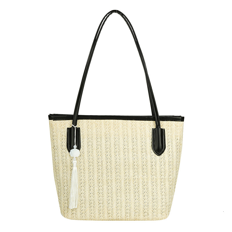 Summer leisure large capacity grass women's 2025 new versatile beach fashionable woven single shoulder tote bag #swissmilitary