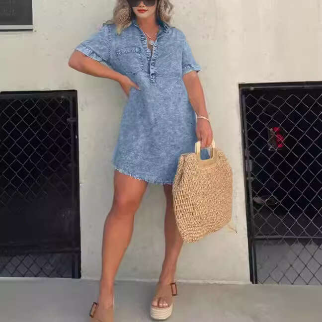 popular women's comfortable dress, 2025 new casual versatile fashion clothing