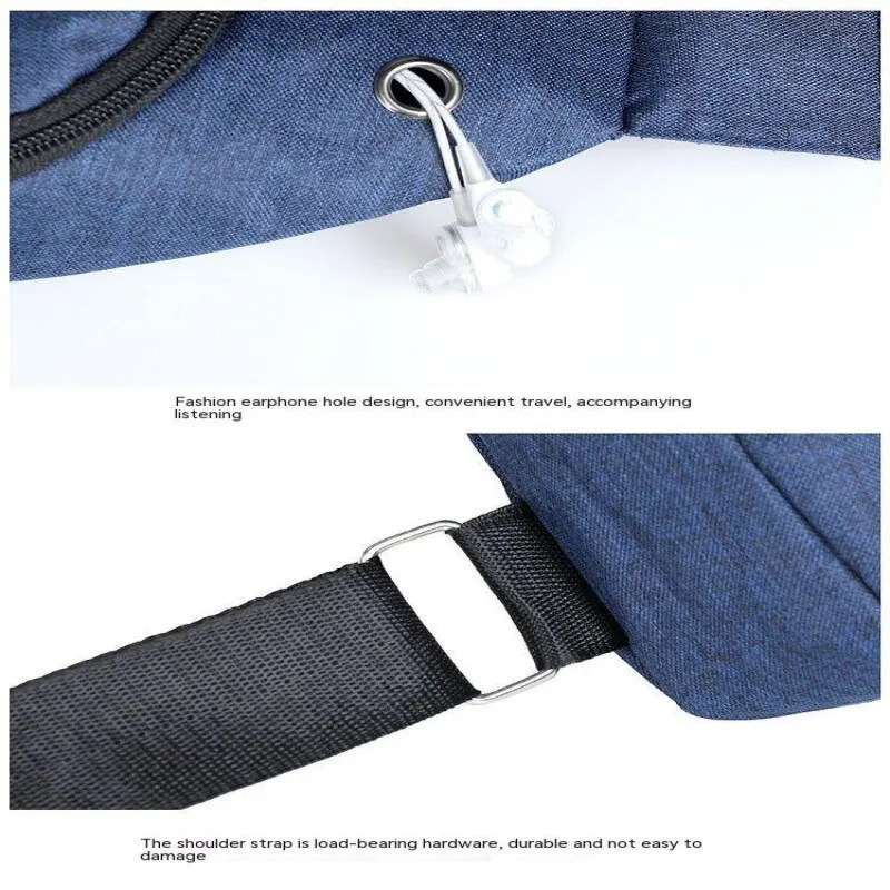 2023 Solid Color Mens Luggage Outdoor Leisure Single Shoulder Cross Body Bag 250218