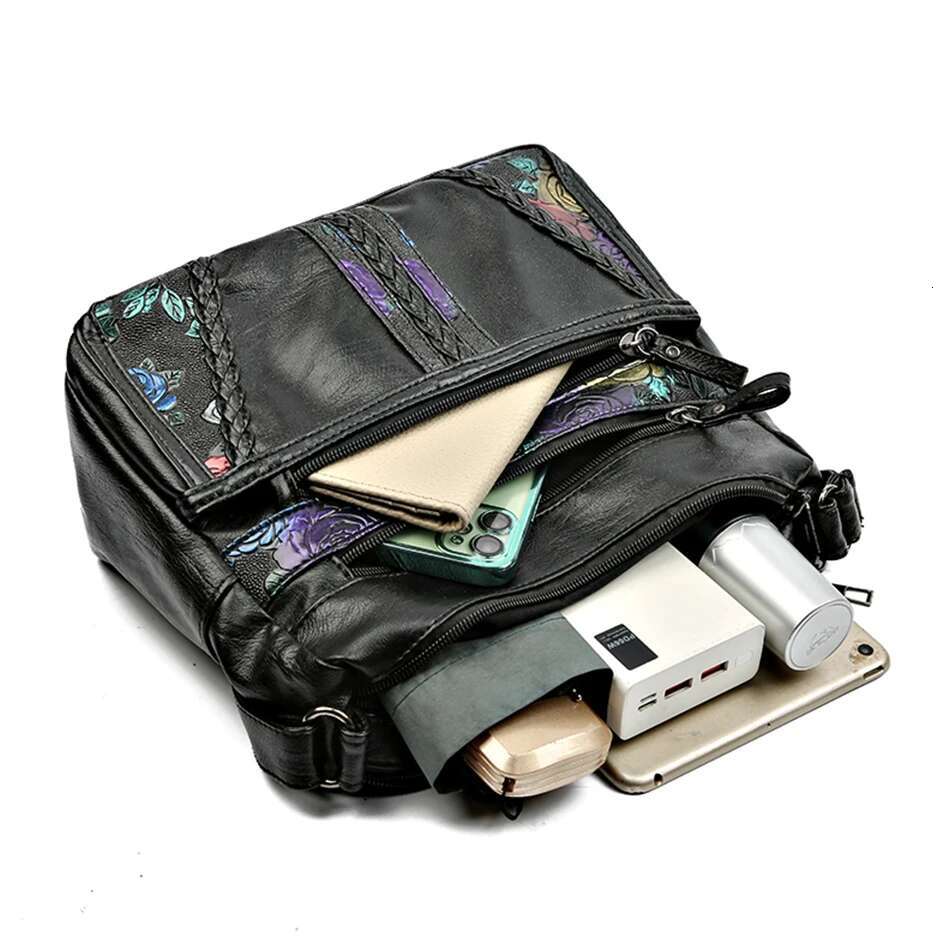 Designed High Quality Soft Leather Ladies Shoulder New Fashion Multi-Pocket Crossbody Bags For Women Handbags Purses