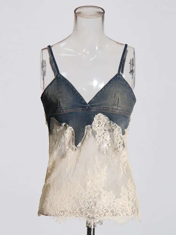 ZMEENNA Lace Patchwork Strapless Sleeveless Tops + Drawstring High Waist A-E Women's Pants 2024 Autumn Winter New Zm16