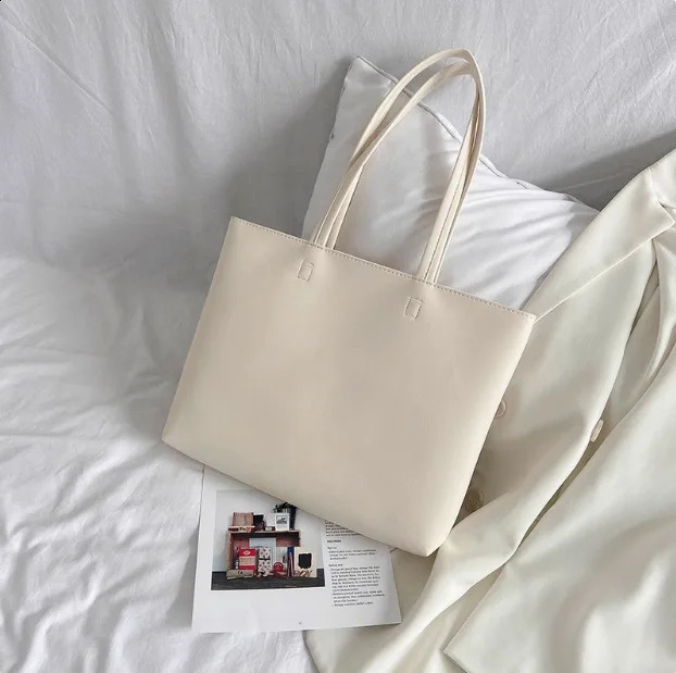 Ship from US Tote Bag for Women Large Capacity Simple Japanese Handbag Casual Versatile Shoulder 250227FBB