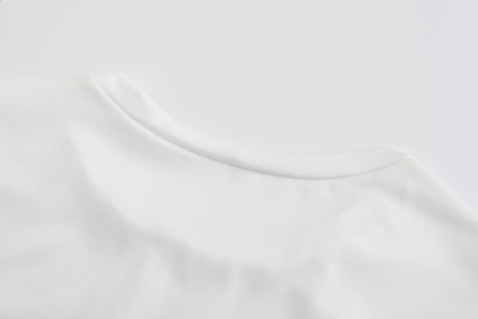 Summer Womens Cherry Print Casual Fashion White Versatile Loose Round Neck T-Shirt 250228