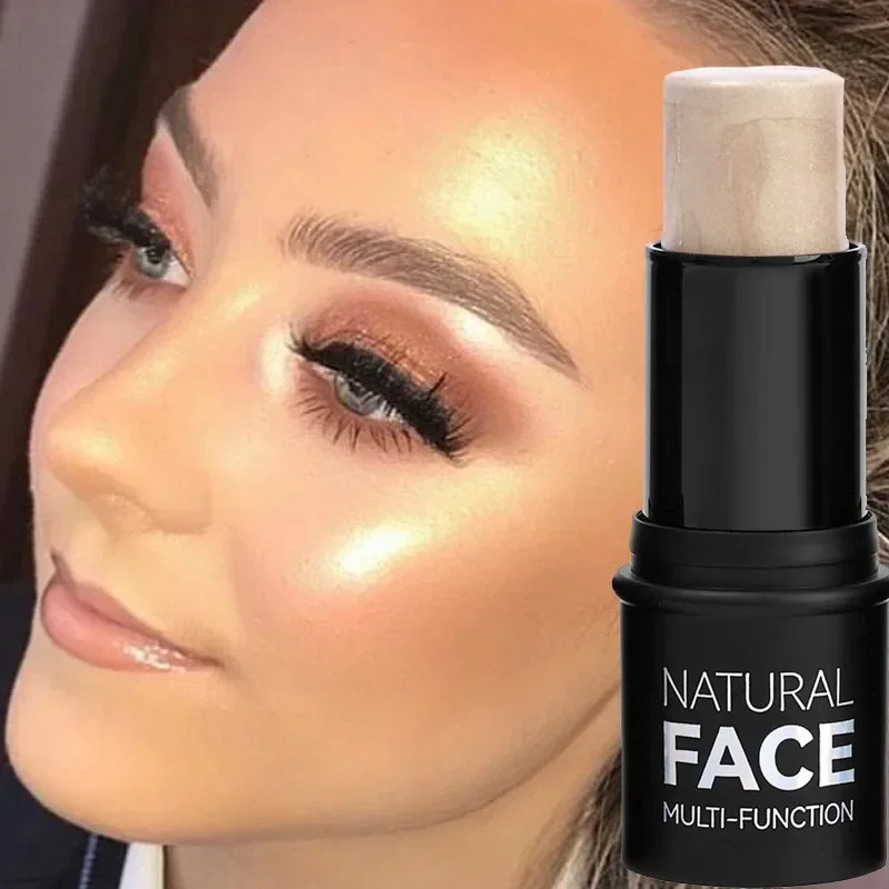 Waterproof Contouring Bronzer Highlighters Stick shiny silk nose shadow powder blusher correction lighting makeup cosmetics 250219