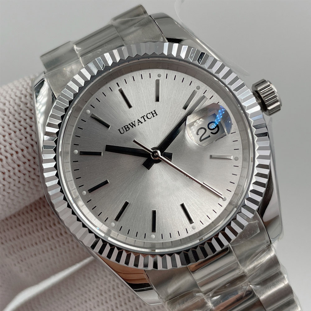 UPGRADED Watch 36mm Sapphire Crystal MIYOTA Automatic Mechanical Mens Watches ST9 Various Color Dial Men's Wristwatches With Versatile Straps