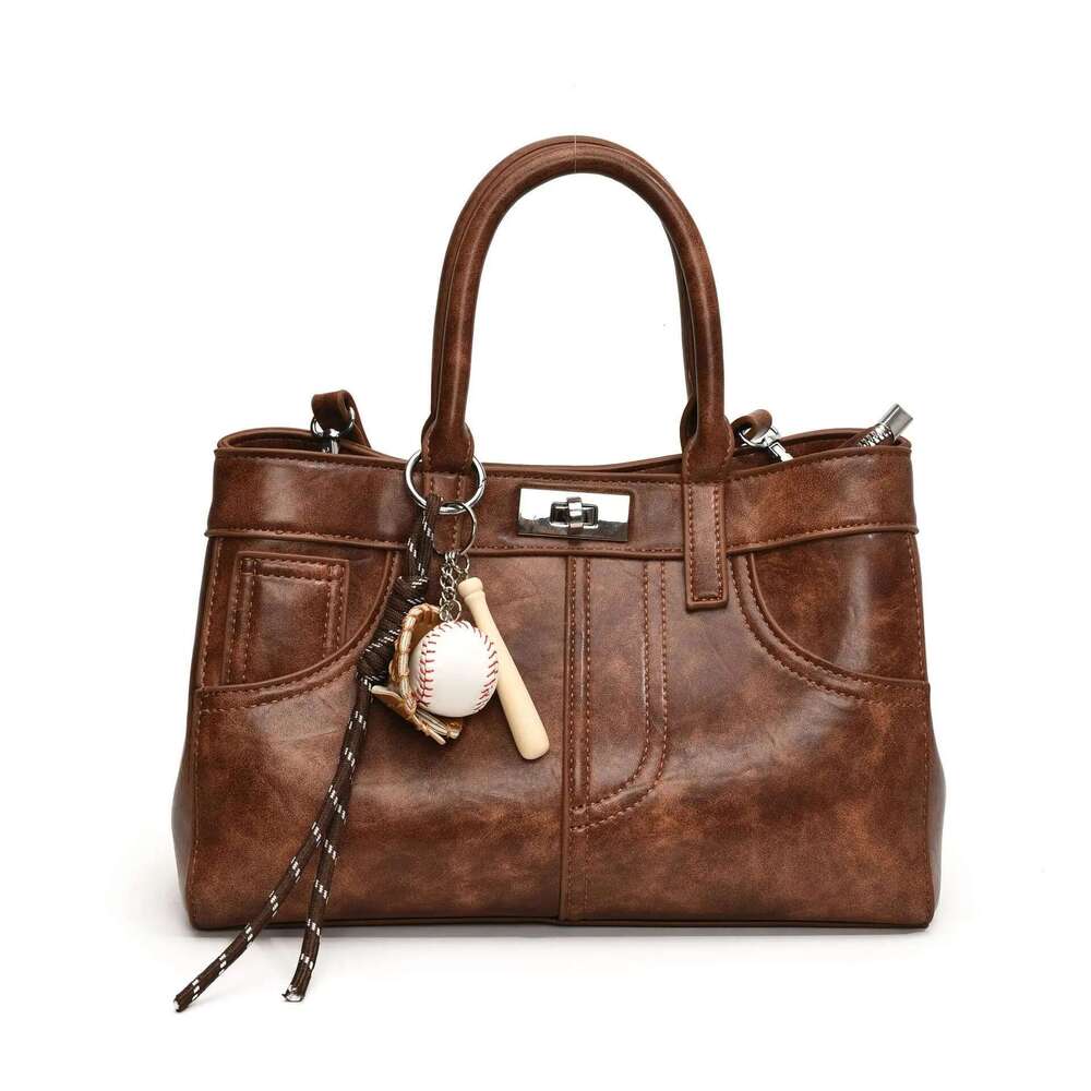 Women's Bags retro large-capacity tote female senior niche design handbag shoulder messenger work bag