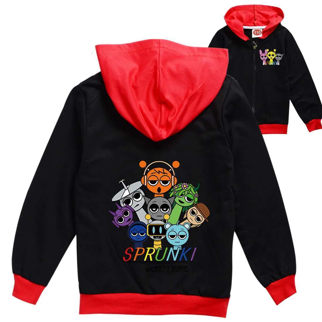 Ddmyshoesvip Cartoon Zipper Jackets Baby Girls Game Incredibox Casual Jacket Children Tops Clothes Boys Autumn Kids Sportswear