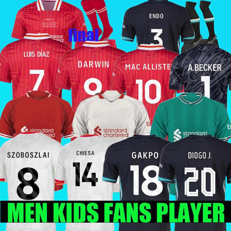 24/25 26 Chiesa soccer jerseys CARABAO CUP FINAL 2024 2025 2026 Camiseta men kids kit football shirts maillot de foot home away third fans version player uniforms