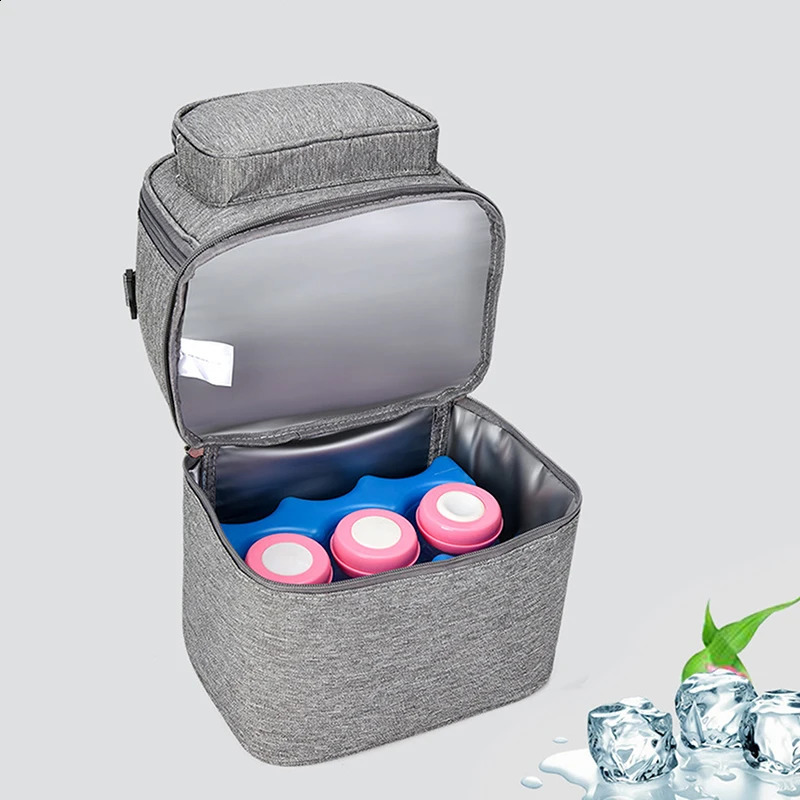 Insulation Bag Milk Storage Breast Maternity Cooler Layer Fresh Keeping Baby Food Backpack Feeding Bottle For Mother 250227