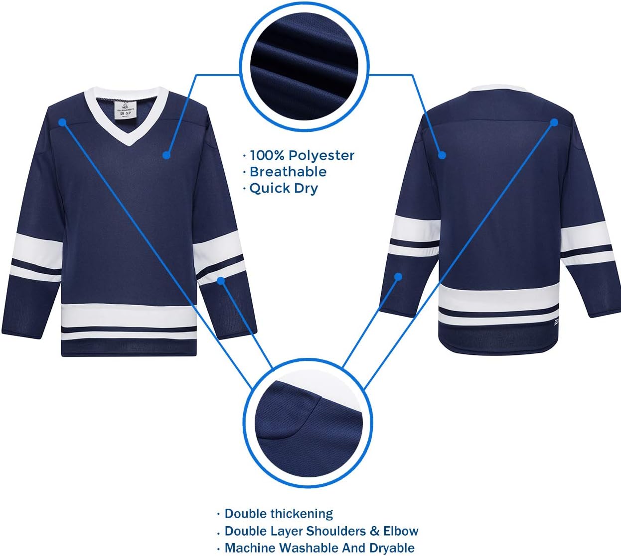 EALER H400 Series Blank Ice Hockey Practice Jersey League Jersey Team Jersey