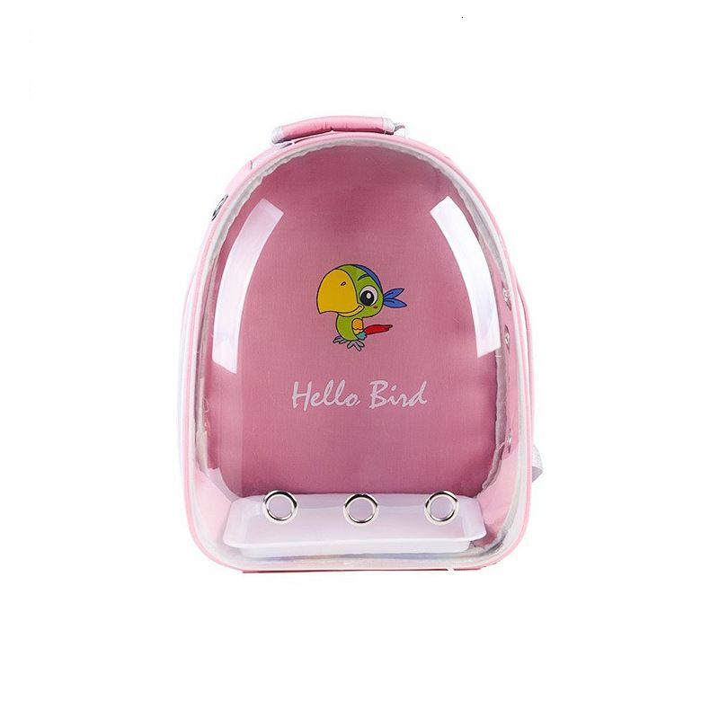 Carriers Parrot Out Pack Warm Breathable Small Pet Backpack Panoramic Transparent Bird Bag