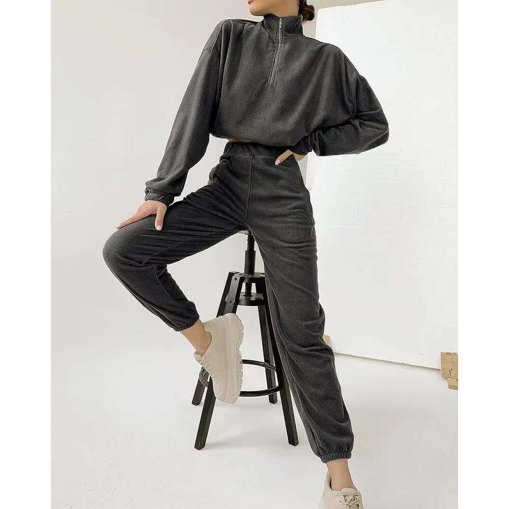2025 Autumn And Winter Women's New Hooded Casual Hoodie Set