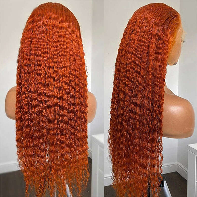 HD Front Lace Wig Real Cover Water Wave Wig Lace Front Human Hair