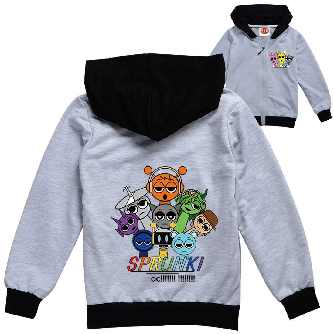 Ddmyshoesvip Cartoon Zipper Jackets Baby Girls Game Incredibox Casual Jacket Children Tops Clothes Boys Autumn Kids Sportswear
