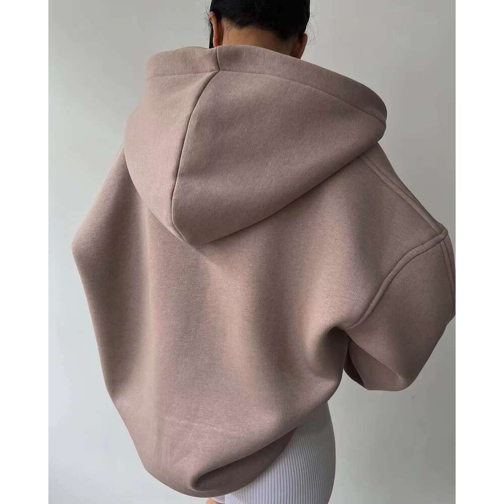 Wholesale Designer Clothing Long Sleeve White Sweatshirt Casual Fashion Women's Oversize Plain Hoodies