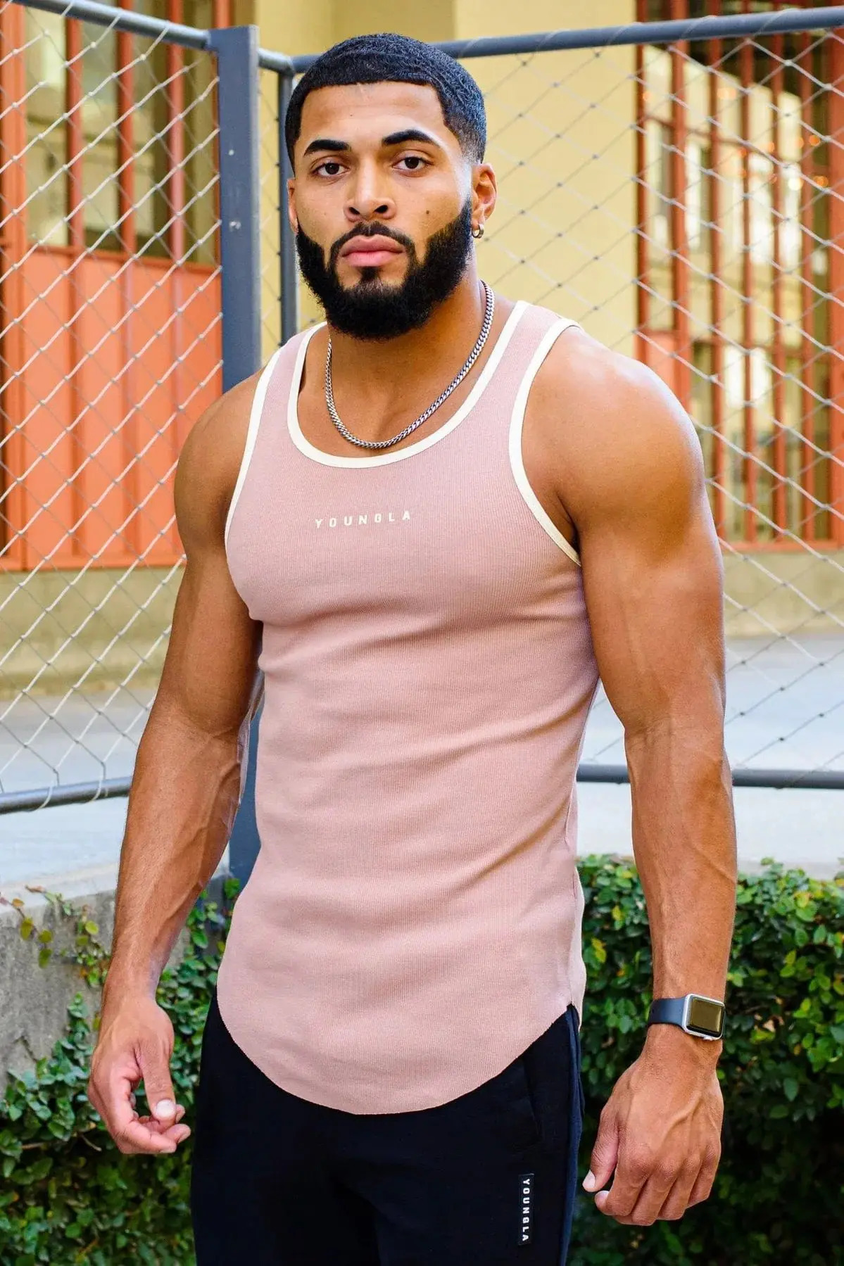Summer Color Contrast Quick Dry Fitness Tank Top Mens Outdoor Running Leisure Sports Sleeveless Racerbox 250225