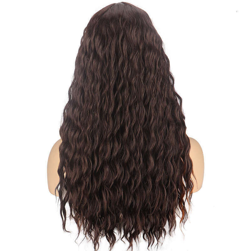 HD Front Lace Wig Front Wig Small Women S Mixed Color Long Curly Hair Synthetic Full Head Cover Lace Wigs