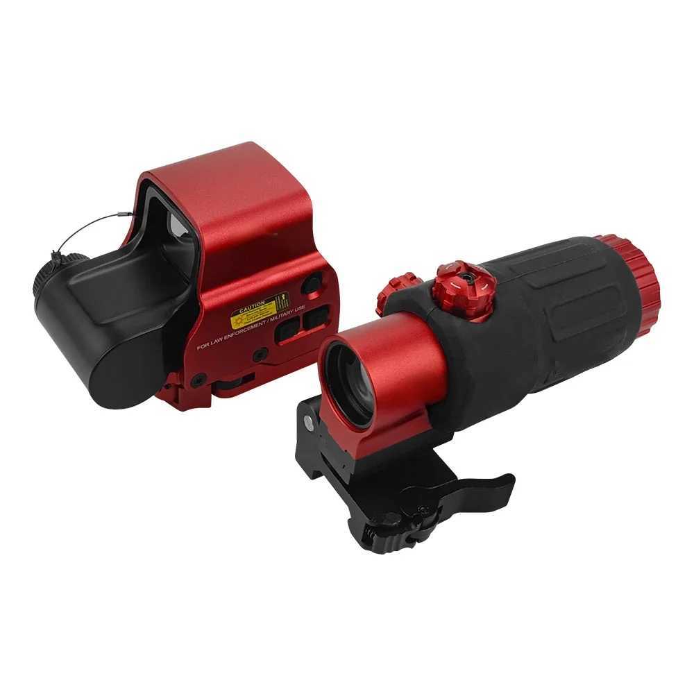 558+ G33 Holographic Red Green Dot Sight Scope Hunting Outdoor Rifle Scope 3x Magnifier X250228
