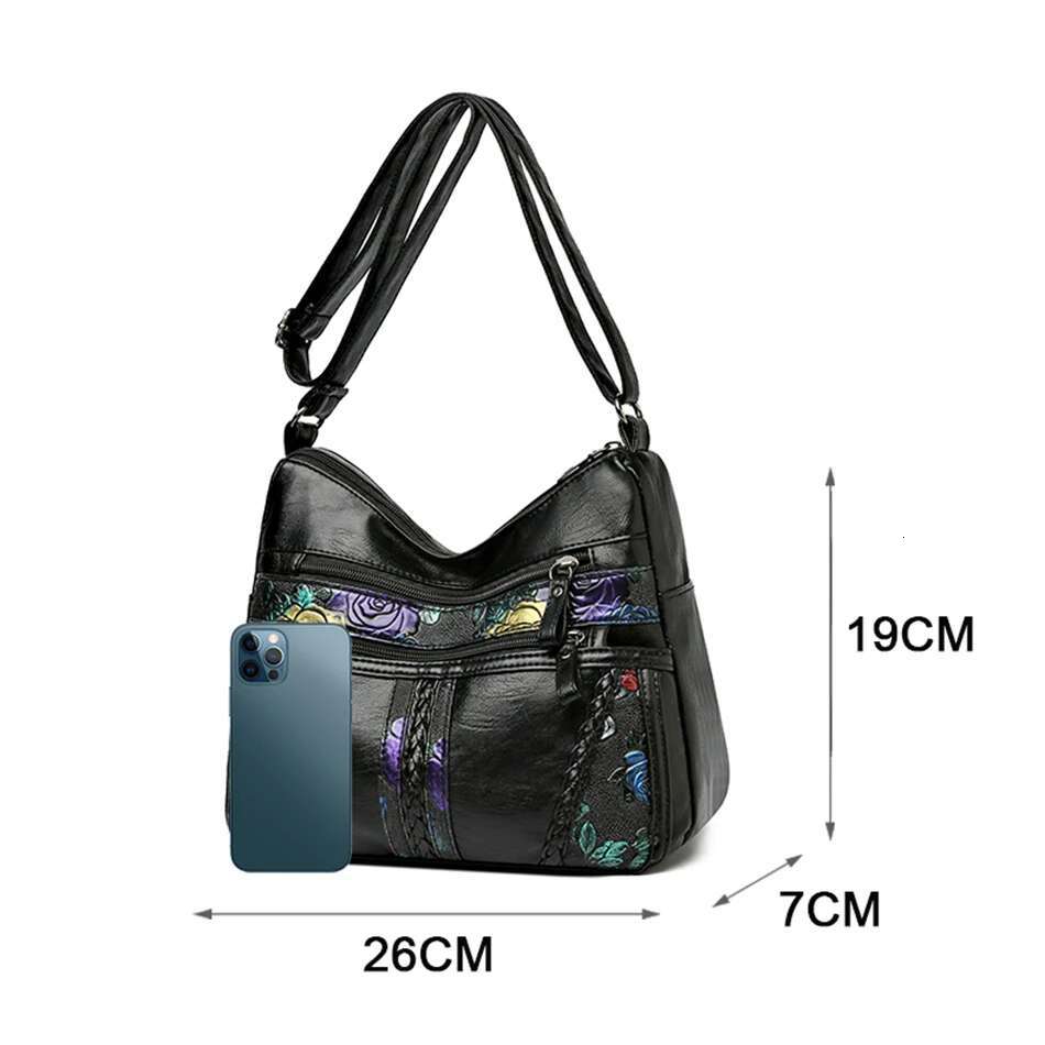 Designed High Quality Soft Leather Ladies Shoulder New Fashion Multi-Pocket Crossbody Bags For Women Handbags Purses