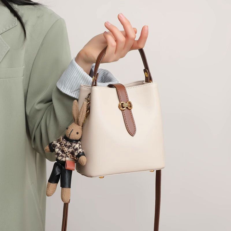 Bag 2024 new women's crossbody casual versatile bucket bag summer high-end texture handbag