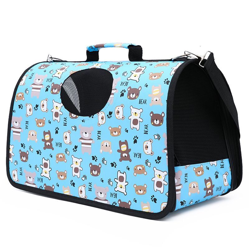 Handheld Cat Dog Foldable Portable Outdoor Bag Integrated Oxford Cloth Breathable Crossbody Pet Backpack