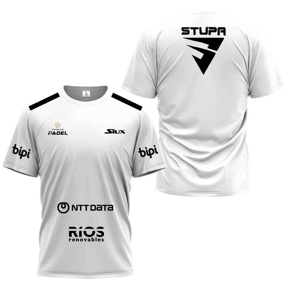 Cool Padel Breathable Short Sleeve Fitness Series Summer Quick Dry Short Sleeve Street Mens Top New Padel Sports T-ShirtT250227