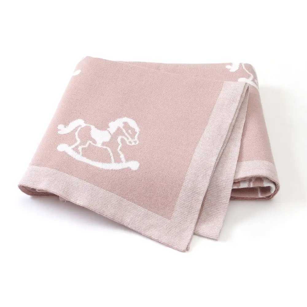 Baby Blankets Newborn Bebes Swaddle Wrap Monthly Blanket Soft Cotton Knitted Infant Kids Stroller Bedding Sleeping Quilts 100*80 Z250228