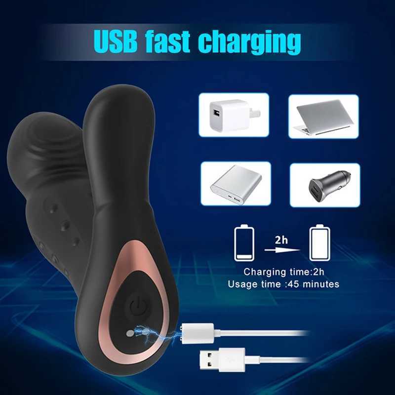 Male Thrusting Prostate Massager Rotating Anal Vibrator Male Masturbator G-Spot Stimulation Butt Plug Sex Toys For Men CouplesW250228