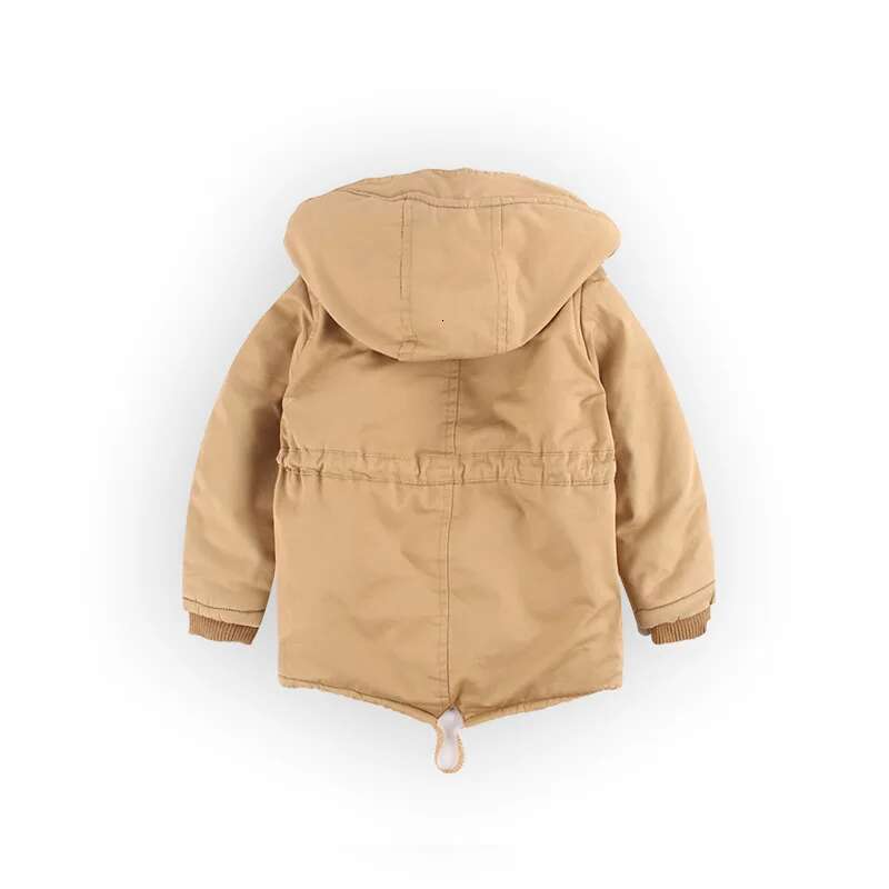 Ddmyshoesvip Autumn Winter Children Boy Coat Hooded Plus Thicken Warm Jacket For Year Kids Girl Parka Outerwear