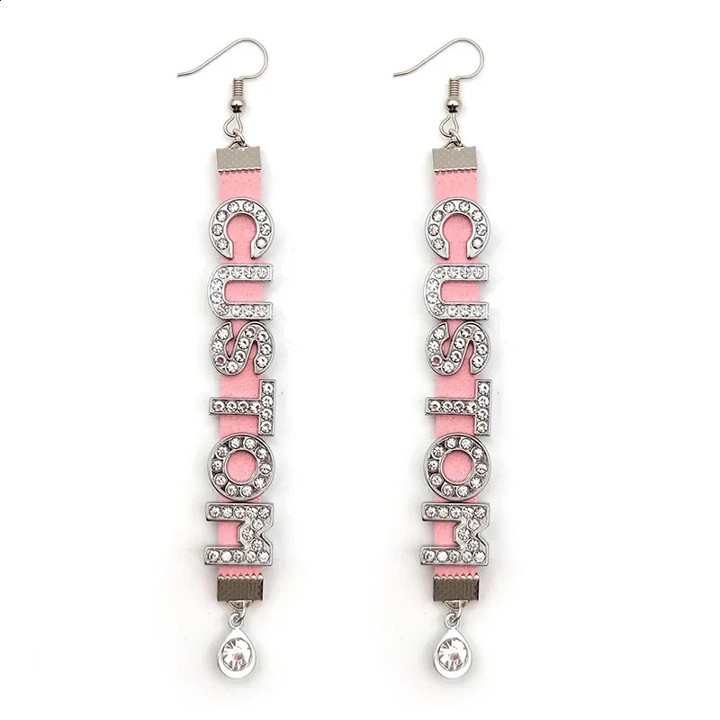 Sexy Personalized Custom Earrings for Women Girls Customized Name Letters wife Drop Fashion Jewelry Gift 250218