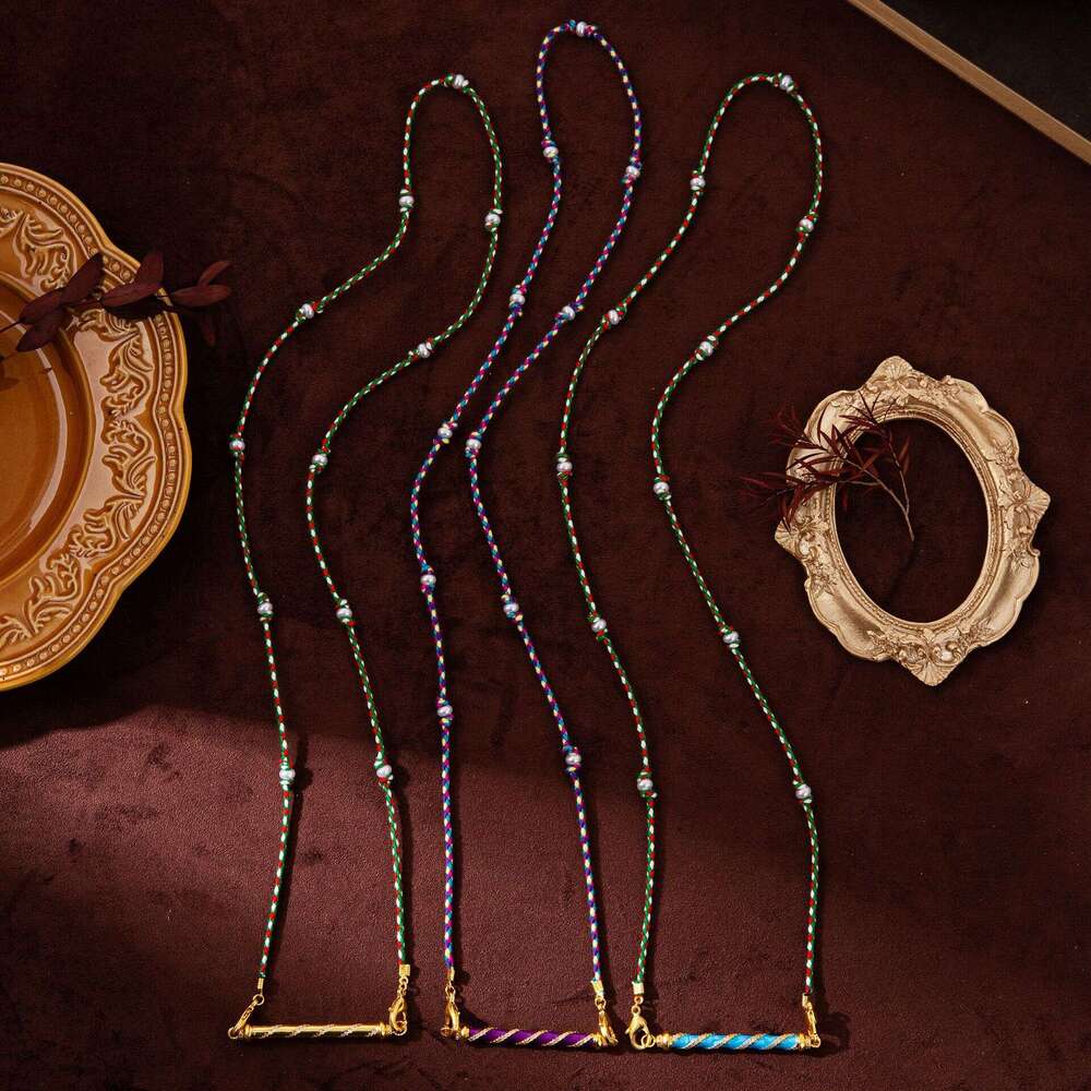 Hot selg Tarot Card Cone Pendant Colored Necklace for Boys, Gold Plated and Color Preserved