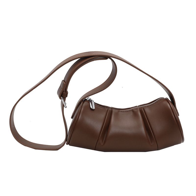 New Summer Women's 2024 Versatile Light Simple Pillow Texture Single Shoulder Crossbody Folded Cyder Bag