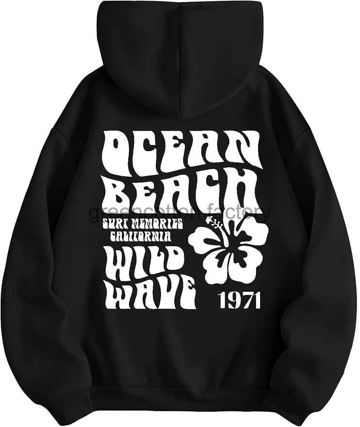 Custom Women's Letter Graphic Drawstring Hoodies Long Sleeve Thermal Pullovers Sweatshirt Printed Sports Hooded Cute Hoodie