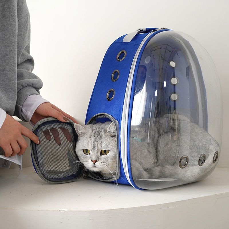 Carriers Pet Panoramic Outing Cat Bag Portable Breathable Clear Shoulder Puppy Space Capsule Backpack