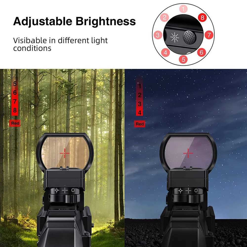 1x28x40mm tactical red dot sight hunting sight red projection point sight reflection 4 Reticle sight 11/20mm guide rail X250228