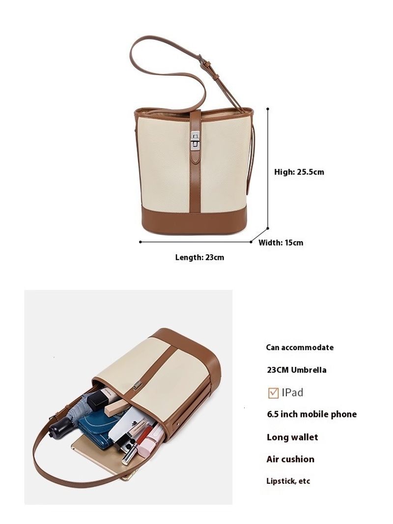 Light versatile 2024 new summer bucket large capacity shoulder commuting women's bag crossbody