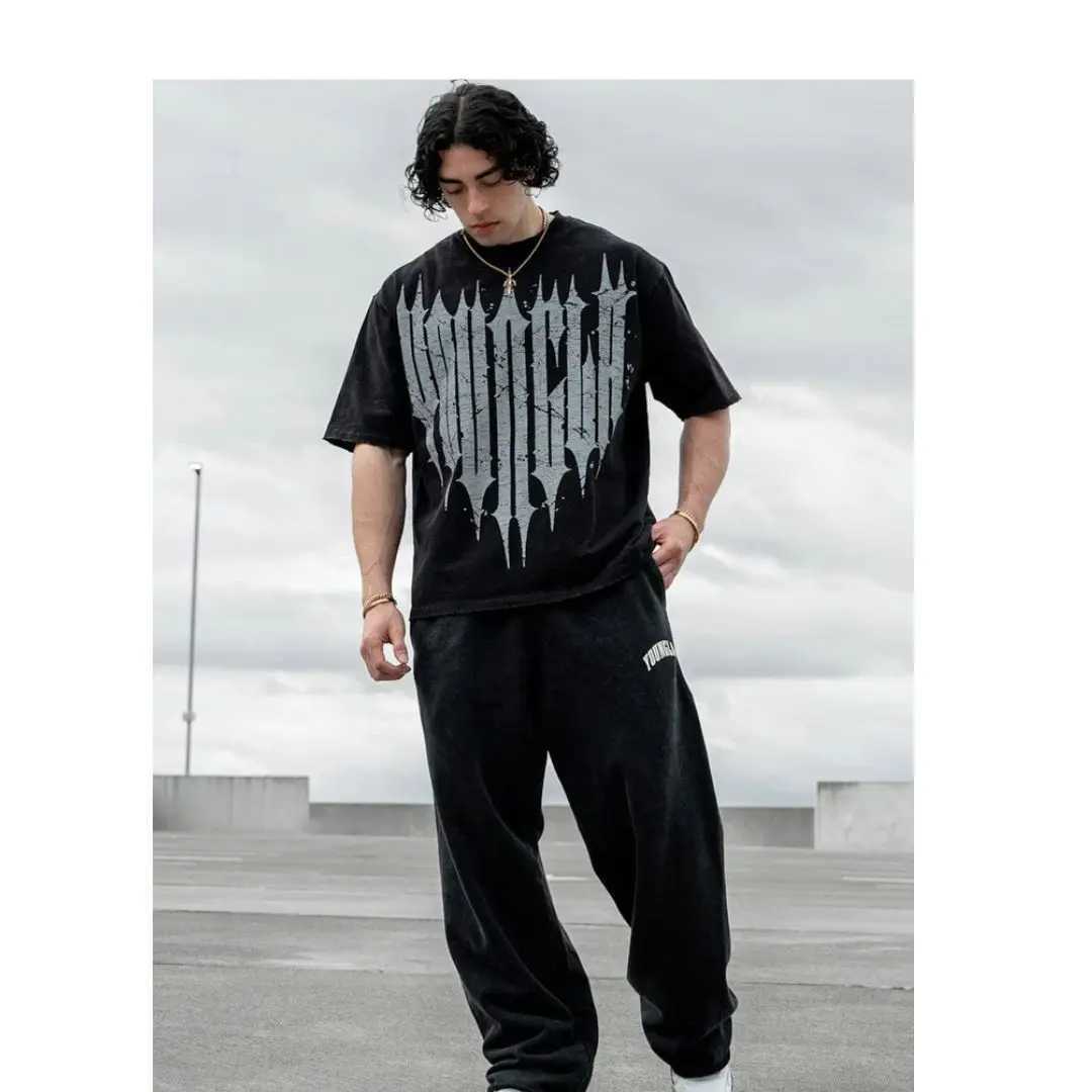 YA T-shirts Men Summer New Sports Leisure Cotton Round Neck Fashion Loose And Comfortable Clothing Gym Running Shirts manT250227