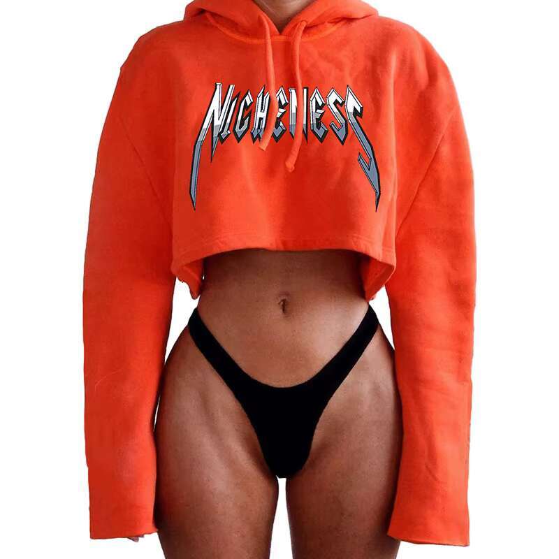 Hot Style Solid Color Sweater Woman Pullover Hoodies