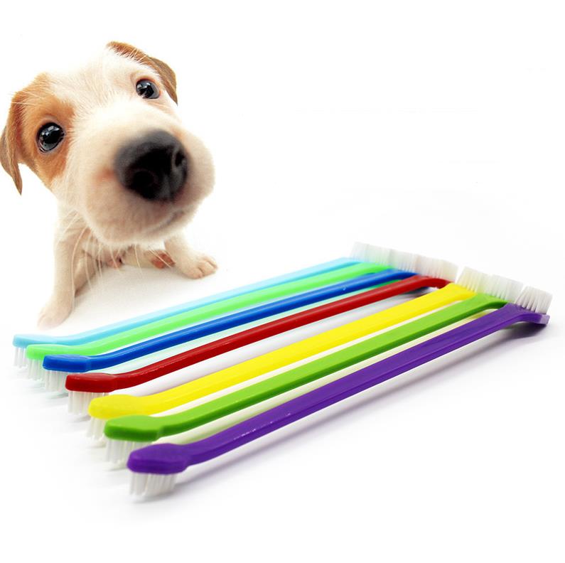 Pet Supplies Cat Puppy Dog Dental Grooming Toothbrush Dog Health Supplies Color Random Send ni381