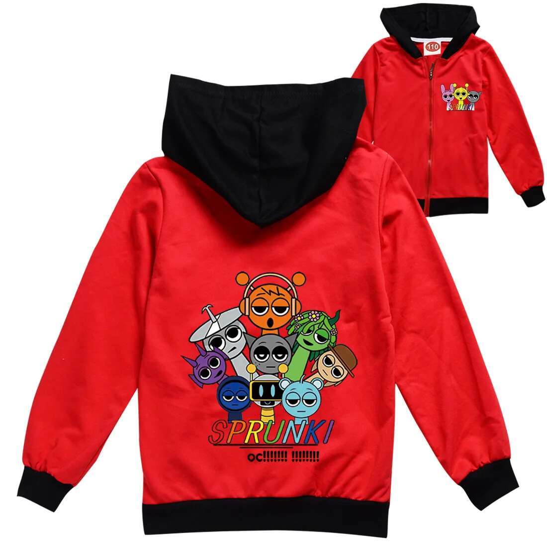 Ddmyshoesvip Cartoon Zipper Jackets Baby Girls Game Incredibox Casual Jacket Children Tops Clothes Boys Autumn Kids Sportswear