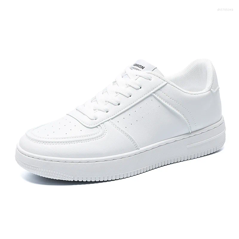 Casual Shoes Spring Men's Breathable White Korean Version Trendy And Versatile Thick Soled Sports Leisure Board For Men