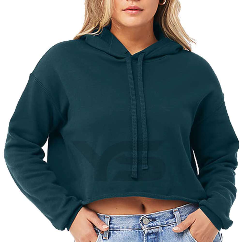 High Quality Oversized Crop Hoodie Autumn And Winter Thick Hooded Sweatshirt Loose Casual Women's Custom Hoodies
