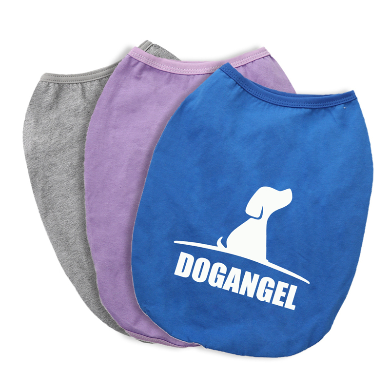 DOGANGEL Dog Shirt Puppy Vest, Pet Clothes Doggy T-shirt Costume for Small Medium Large Boy Girl Dogs Cats, Cotton Clothing Apparel Soft and Breathabl