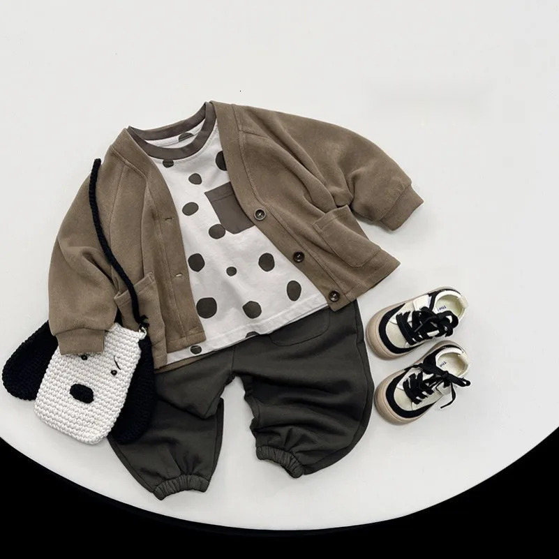 Ddmyshoesvip Korean Style T Forest Series Children S Spring Retro Jacket With Single Breasted Button Loose Coat
