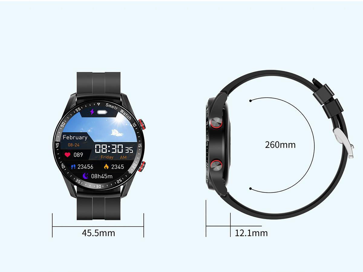 Stay Connected and Stylish with our Smart Watch ECG+PPG Business Stainless Steel Strap 1.46 Large Screen Bluetooth Call Function