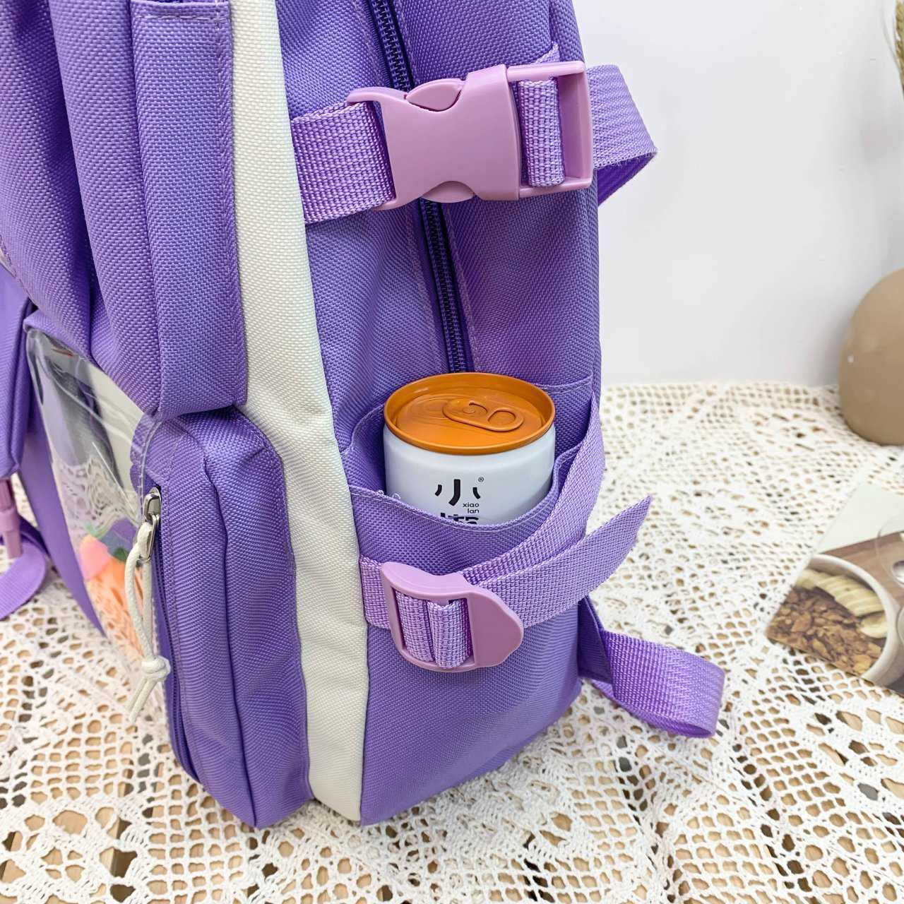 Backpack for Junior High School Girls with High Appearance and Large Capacity Korean Style New Backpack for Girls Day Backpack Travel Bag 241225
