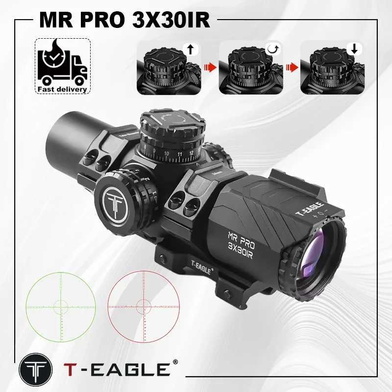 T-Eagle MR Pro 3x30IR Hunting Optical Air Gun Weapon Moon 34mm Tube Rifle Sight Air Gun Sight X250228