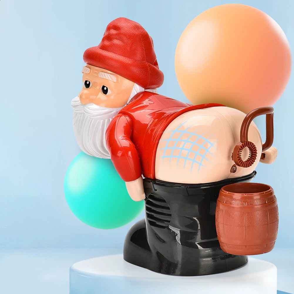 Christmas Santa Claus Bubble Machine with Music Light Farting Soap Bubble Toy Electric Santa Butt Bubble Blower Xmas Kids Gift 250227 - view 3