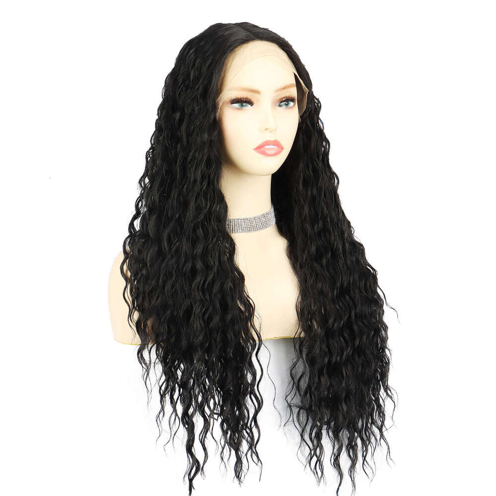 HD Front Lace Wig Front Lace Wig Women S Hand Wrapped Tube Small Curly Hair Synthetic Full Head Cover Lace Wig Gradient Brown