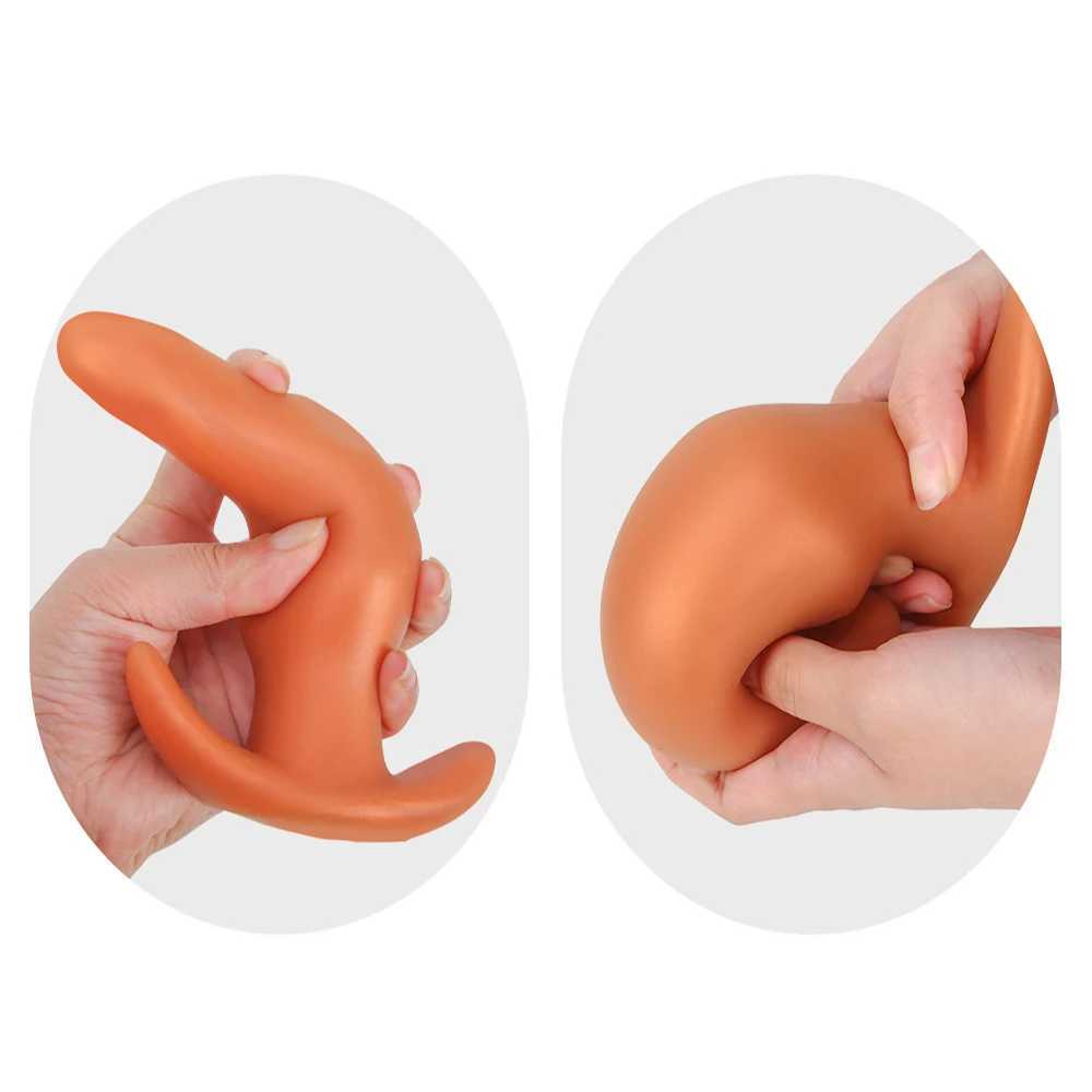 Soft Anal Plugs Liquid Silicone 35-78mm Buttplug Gay Men Prostate Massage Butt Plug Anal Dilation Training Comfortable To WearW250228